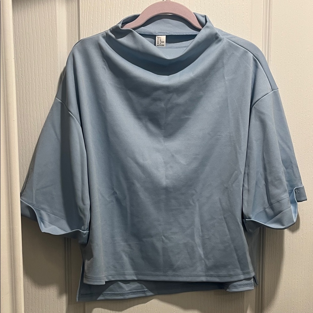 NWT SweatyRocks Sky Blue Women's Shirt